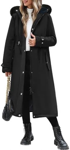 Amazon.com: YUCOLEN Long Winter Coats for Women Fleece Lined